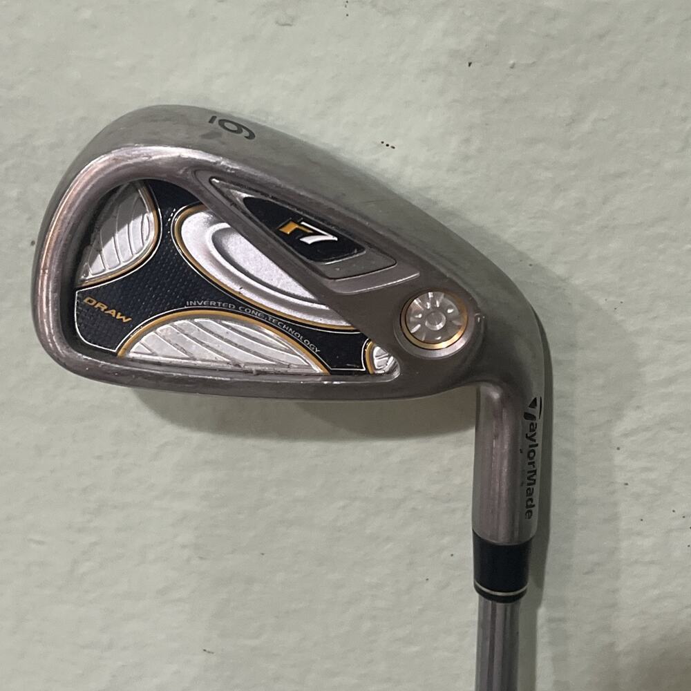 TaylorMade R7 Draw 6 Iron T-Step 90 Reg Flex Steel Shaft Right Handed RH Nice!